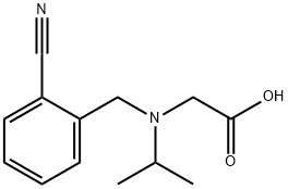 [(2-Cyano-benzyl)-isopropyl-aMino]-acetic acid Struktur