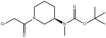 [(R)-1-(2-Chloro-acetyl)-piperidin-3-yl]-Methyl-carbaMic acid tert-butyl ester Struktur