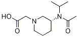 [(R)-3-(Acetyl-isopropyl-aMino)-piperidin-1-yl]-acetic acid Struktur