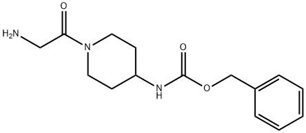 [1-(2-AMino-acetyl)-piperidin-4-yl]-carbaMic acid benzyl ester Struktur