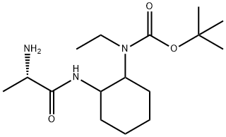 [2-((S)-2-AMino-propionylaMino)-cyclohexyl]-ethyl-carbaMic acid tert-butyl ester Struktur