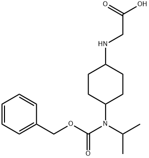 [4-(Benzyloxycarbonyl-isopropyl-aMino)-cyclohexylaMino]-acetic acid Struktur