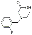 [Ethyl-(2-fluoro-benzyl)-aMino]-acetic acid Struktur