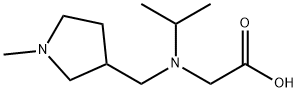 [Isopropyl-(1-Methyl-pyrrolidin-3-ylMethyl)-aMino]-acetic acid Struktur