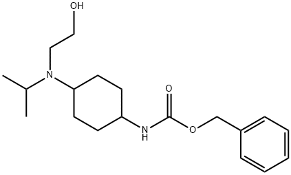 {4-[(2-Hydroxy-ethyl)-isopropyl-aMino]-cyclohexyl}-carbaMic acid benzyl ester Struktur