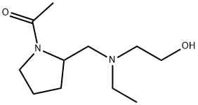 1-(2-{[Ethyl-(2-hydroxy-ethyl)-aMino]-Methyl}-pyrrolidin-1-yl)-ethanone Struktur