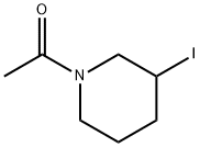 1-(3-Iodo-piperidin-1-yl)-ethanone Struktur