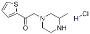 2-(3-Methyl-piperazin-1-yl)-1-thiophen-2-yl-ethanone hydrochloride Struktur