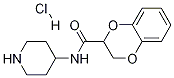 2,3-Dihydro-benzo[1,4]dioxine-2-carboxylic acid piperidin-4-ylaMide hydrochloride Struktur