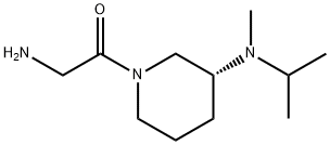 2-AMino-1-[(R)-3-(isopropyl-Methyl-aMino)-piperidin-1-yl]-ethanone Struktur