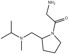 2-AMino-1-{2-[(isopropyl-Methyl-aMino)-Methyl]-pyrrolidin-1-yl}-ethanone Struktur