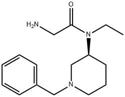 2-AMino-N-((S)-1-benzyl-piperidin-3-yl)-N-ethyl-acetaMide Struktur