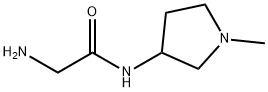 2-AMino-N-(1-Methyl-pyrrolidin-3-yl)-acetaMide Struktur