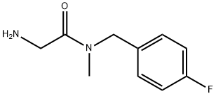 2-AMino-N-(4-fluoro-benzyl)-N-Methyl-acetaMide Struktur