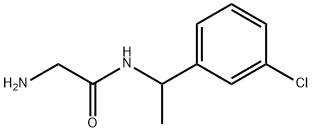 2-AMino-N-[1-(3-chloro-phenyl)-ethyl]-acetaMide Struktur