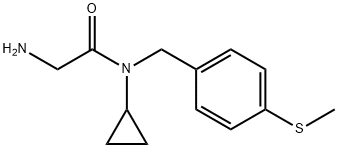 2-AMino-N-cyclopropyl-N-(4-Methylsulfanyl-benzyl)-acetaMide Struktur