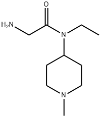 2-AMino-N-ethyl-N-(1-Methyl-piperidin-4-yl)-acetaMide Struktur