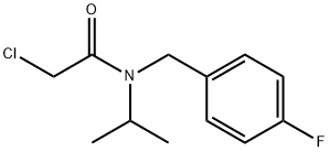 2-Chloro-N-(4-fluoro-benzyl)-N-isopropyl-acetaMide Struktur