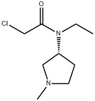 2-Chloro-N-ethyl-N-((R)-1-Methyl-pyrrolidin-3-yl)-acetaMide Struktur