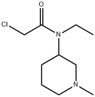 2-Chloro-N-ethyl-N-(1-Methyl-piperidin-3-yl)-acetaMide Struktur