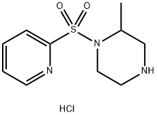 2-Methyl-1-(pyridine-2-sulfonyl)-piperazine hydrochloride Struktur