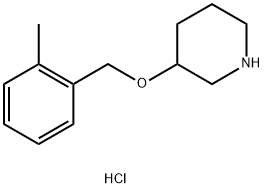 3-(2-Methyl-benzyloxy)-piperidine hydrochloride Struktur