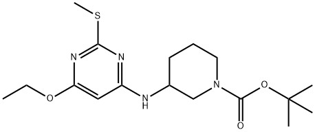 3-(6-乙氧基-2-甲硫基-嘧啶-4-基氨基)-哌啶-1-羧酸叔丁基酯, 1353973-26-8, 結(jié)構(gòu)式