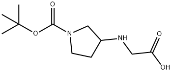 3-(CarboxyMethyl-aMino)-pyrrolidine-1-carboxylic acid tert-butyl ester Struktur