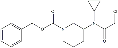 3-[(2-Chloro-acetyl)-cyclopropyl-aMino]-piperidine-1-carboxylic acid benzyl ester Struktur