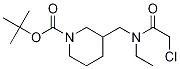 3-{[(2-Chloro-acetyl)-ethyl-aMino]-Methyl}-piperidine-1-carboxylic acid tert-butyl ester Struktur