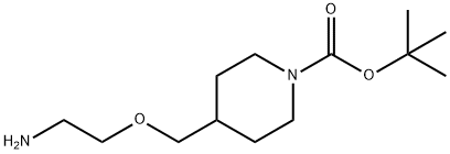 4-(2-AMino-ethoxyMethyl)-piperidine-1-carboxylic acid tert-butyl ester Struktur