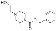 4-(2-Hydroxy-ethyl)-2-Methyl-piperazine-1-carboxylic acid benzyl ester Struktur