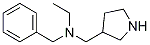 Benzyl-ethyl-pyrrolidin-3-ylMethyl-aMine Struktur