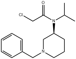 N-((S)-1-Benzyl-piperidin-3-yl)-2-chloro-N-isopropyl-acetaMide Struktur