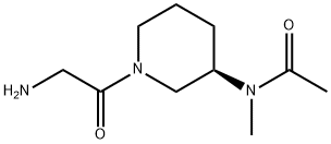 N-[(R)-1-(2-AMino-acetyl)-piperidin-3-yl]-N-Methyl-acetaMide Struktur