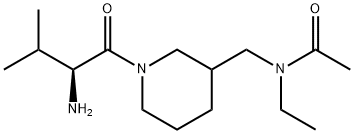 N-[1-((S)-2-AMino-3-Methyl-butyryl)-piperidin-3-ylMethyl]-N-ethyl-acetaMide Struktur