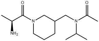 N-[1-((S)-2-AMino-propionyl)-piperidin-3-ylMethyl]-N-isopropyl-acetaMide Struktur