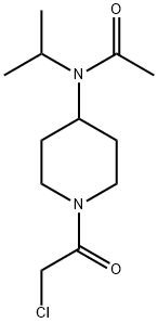 N-[1-(2-Chloro-acetyl)-piperidin-4-yl]-N-isopropyl-acetaMide Struktur