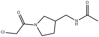 N-[1-(2-Chloro-acetyl)-pyrrolidin-3-ylMethyl]-acetaMide Struktur