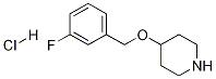 4-[(3-Fluorobenzyl)oxy]piperidine hydrochloride Struktur