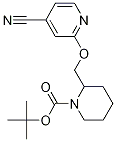 2-(4-Cyano-pyridin-2-yloxymethyl)-piperidine-1-carboxylic acid tert-butyl ester Struktur