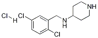 (2,5-Dichloro-benzyl)-piperidin-4-yl-amine hydrochloride Struktur