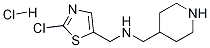 (2-Chloro-thiazol-5-ylmethyl)-piperidin-4-ylmethyl-amine hydrochloride Struktur