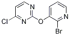 2-(2-Bromo-pyridin-3-yloxy)-4-chloro-pyrimidine Struktur