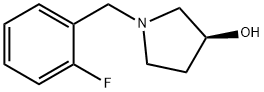 (S)-1-(2-Fluoro-benzyl)-pyrrolidin-3-ol Struktur