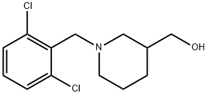 [1-(2,6-Dichloro-benzyl)-piperidin-3-yl]-methanol Struktur