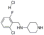 (2-Chloro-6-fluoro-benzyl)-piperidin-4-yl-amine hydrochloride Struktur