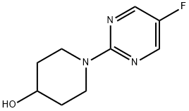 1-(5-Fluoro-pyrimidin-2-yl)-piperidin-4-ol Struktur