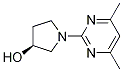 (S)-1-(4,6-Dimethyl-pyrimidin-2-yl)-pyrrolidin-3-ol Struktur