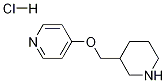 4-(Piperidin-3-ylmethoxy)-pyridine hydrochloride Struktur